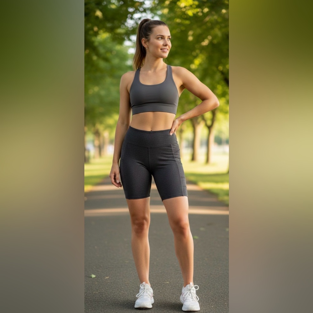 Society Women's Dark Gray Bike Shorts